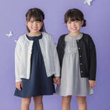 センタータックパフスリーブワンピース(95~150cm) | BeBe Petits Pois Vert | 詳細画像3 