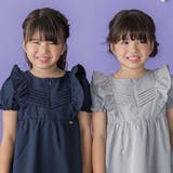 センタータックパフスリーブワンピース(95~150cm) | BeBe Petits Pois Vert | 詳細画像4 