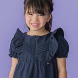 センタータックパフスリーブワンピース(95~150cm) | BeBe Petits Pois Vert | 詳細画像6 