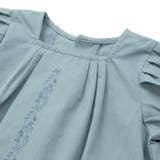 フロント刺しゅうタックパフスリーブワンピース(95~150cm) | BeBe Petits Pois Vert | 詳細画像9 