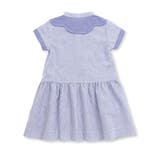 ヨーク切り替えサッカーストライプバンドカラーシャツワンピース | BeBe Petits Pois Vert | 詳細画像9