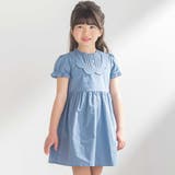 ブルー | スカラップポイントワンピース(95~150cm) | BeBe Petits Pois Vert