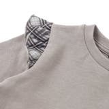 【お揃い】チェック柄裏毛ベロアリボンタックワンピース(95~150cm) | BeBe Petits Pois Vert | 詳細画像10 