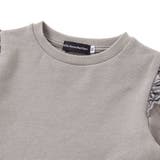 【お揃い】チェック柄裏毛ベロアリボンタックワンピース(95~150cm) | BeBe Petits Pois Vert | 詳細画像9 