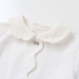 ニットリブ+レース起毛ドッキング長袖ワンピース(95~150cm) | BeBe Petits Pois Vert | 詳細画像11