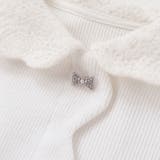 ニットリブ+レース起毛ドッキング長袖ワンピース(95~150cm) | BeBe Petits Pois Vert | 詳細画像12