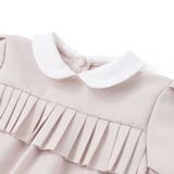 ポンチ胸プリーツ長袖ワンピース(95~150cm) | BeBe Petits Pois Vert | 詳細画像13 