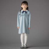 ポンチ胸プリーツ長袖ワンピース(95~150cm) | BeBe Petits Pois Vert | 詳細画像5 