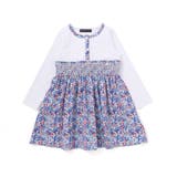 天竺+小花シャーリング長袖ワンピース(95~150cm) | BeBe Petits Pois Vert | 詳細画像10 