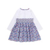 天竺+小花シャーリング長袖ワンピース(95~150cm) | BeBe Petits Pois Vert | 詳細画像11 