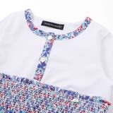 天竺+小花シャーリング長袖ワンピース(95~150cm) | BeBe Petits Pois Vert | 詳細画像12 