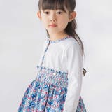 天竺+小花シャーリング長袖ワンピース(95~150cm) | BeBe Petits Pois Vert | 詳細画像5 