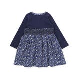 天竺+小花シャーリング長袖ワンピース(95~150cm) | BeBe Petits Pois Vert | 詳細画像8 