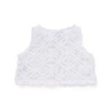 立体花レースノースリーブカーディガン+バルーンスカートワンピースセットベビー | BeBe Petits Pois Vert | 詳細画像10