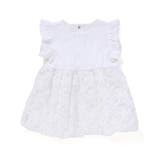 立体花レースノースリーブカーディガン+バルーンスカートワンピースセットベビー | BeBe Petits Pois Vert | 詳細画像8