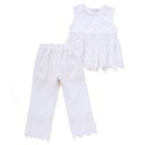 立体花綿刺しゅうレースセットアップ(95~150cm) | BeBe Petits Pois Vert | 詳細画像10