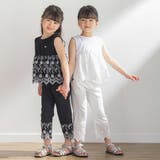 立体花綿刺しゅうレースセットアップ(95~150cm) | BeBe Petits Pois Vert | 詳細画像3