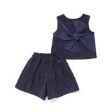 【前後着用可能】ノースリーブブラウス+タックキュロットパンツセットアップ(95~… | BeBe Petits Pois Vert | 詳細画像11 