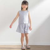 【前後着用可能】ノースリーブブラウス+タックキュロットパンツセットアップ(95~… | BeBe Petits Pois Vert | 詳細画像9 