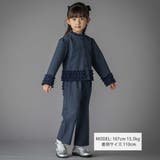 シフォンフリルブラウス+ロングパンツセットアップ(95~150cm) | BeBe Petits Pois Vert | 詳細画像2 