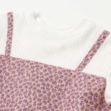 重ね着風花ジャガードチュニック+バルーンパンツセットアップ(95~150cm) | BeBe Petits Pois Vert | 詳細画像7 