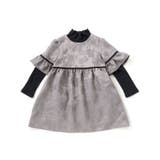 【お揃い】花刺しゅうジャガードワンピース+リブタートル2点セット(95~150c… | BeBe Petits Pois Vert | 詳細画像21 