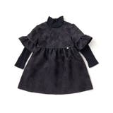 【お揃い】花刺しゅうジャガードワンピース+リブタートル2点セット(95~150c… | BeBe Petits Pois Vert | 詳細画像5 