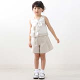 ストライプリボンセットアップ(95~150cm) | BeBe Petits Pois Vert | 詳細画像4 