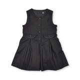 ウール風タックジャンパースカート(95~150cm) | BeBe Petits Pois Vert | 詳細画像5 