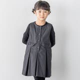 グレー | ウール風タックジャンパースカート(95~150cm) | BeBe Petits Pois Vert