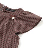 千鳥チェックラグランギャザースリーブワンピース(95~150cm) | BeBe Petits Pois Vert | 詳細画像10 