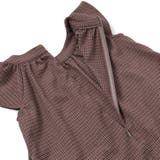 千鳥チェックラグランギャザースリーブワンピース(95~150cm) | BeBe Petits Pois Vert | 詳細画像12 