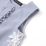 【お揃い】フリル＆花レースAラインワンピース(95~150cm) | BeBe Petits Pois Vert | 詳細画像10 