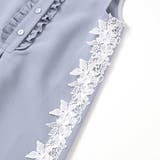 【お揃い】フリル＆花レースAラインワンピース(95~150cm) | BeBe Petits Pois Vert | 詳細画像11 