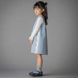 【お揃い】フリル＆花レースAラインワンピース(95~150cm) | BeBe Petits Pois Vert | 詳細画像3 