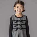 3段リボンAラインジャンパースカート(95~150cm) | BeBe Petits Pois Vert | 詳細画像3 