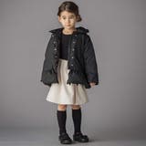 フリル襟スカラップタフタダウンコート(95~160cm) | BeBe Petits Pois Vert | 詳細画像10