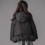 フリル襟スカラップタフタダウンコート(95~160cm) | BeBe Petits Pois Vert | 詳細画像8