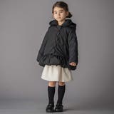 フリル襟スカラップタフタダウンコート(95~160cm) | BeBe Petits Pois Vert | 詳細画像9