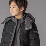 配色タフタ切り替えダウンコート(95~160cm) | BeBe Petits Pois Vert | 詳細画像4 