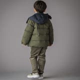 配色タフタ切り替えダウンコート(95~160cm) | BeBe Petits Pois Vert | 詳細画像5 