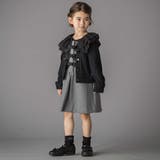 なわ編みニット襟フリルカーディガン(95~150cm) | BeBe Petits Pois Vert | 詳細画像7 