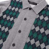 【お揃い】アーガイル+裏毛切り替え襟付きカーディガン(95~150cm) | BeBe Petits Pois Vert | 詳細画像11 