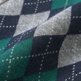 【お揃い】アーガイル+裏毛切り替え襟付きカーディガン(95~150cm) | BeBe Petits Pois Vert | 詳細画像17 