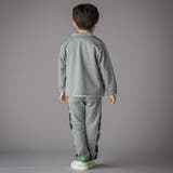 【お揃い】アーガイル+裏毛切り替え襟付きカーディガン(95~150cm) | BeBe Petits Pois Vert | 詳細画像3 