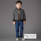 チェック起毛ジップブルゾン(95~150cm) | BeBe Petits Pois Vert | 詳細画像2 