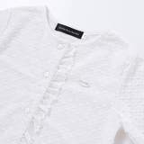 ポツポツ編み長袖チュールフリルカーディガン(95~160cm) | BeBe Petits Pois Vert | 詳細画像17 