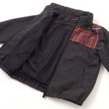 【お揃い】タフタ+チェック切り替えジップアップブルゾン(95~150cm) | BeBe Petits Pois Vert | 詳細画像21 