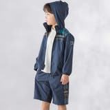 【お揃い】タフタ+チェック切り替えジップアップブルゾン(95~150cm) | BeBe Petits Pois Vert | 詳細画像5 