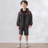 【お揃い】タフタ+チェック切り替えジップアップブルゾン(95~150cm) | BeBe Petits Pois Vert | 詳細画像6 